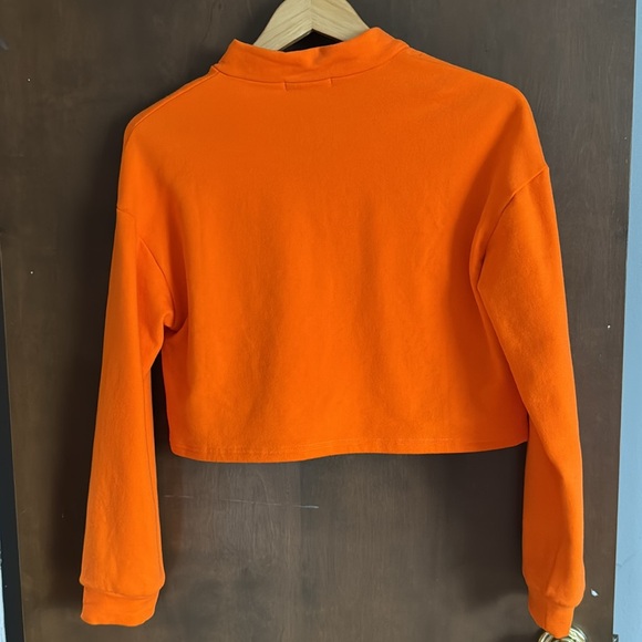 NWT Orange Fleece 2 piece Rebdolls "Look Alike" Insulated Cropped top & Shorts - Picture 8 of 15